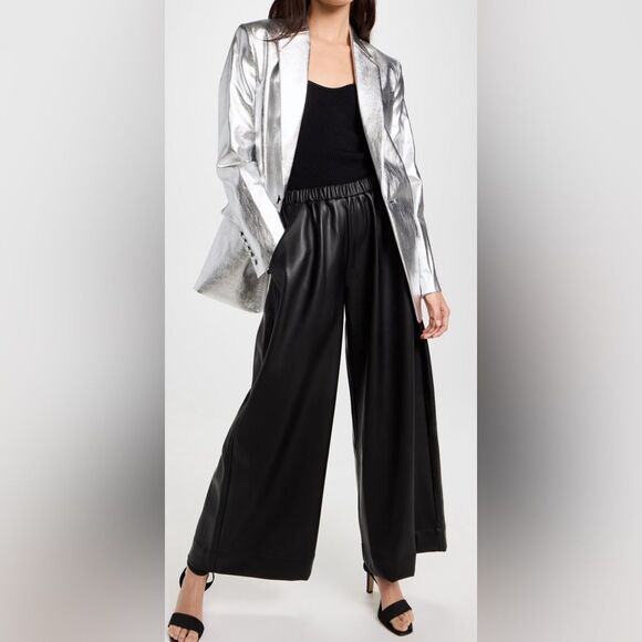 NWT A.L.C Dakota Jacket Metallic silver size 2 - Picture 2 of 16